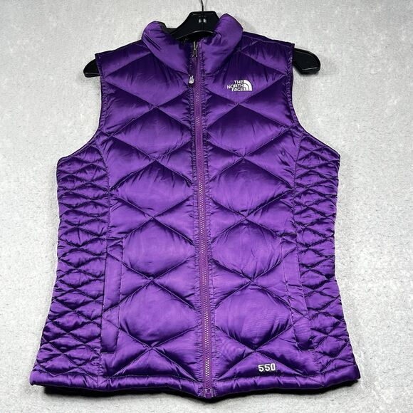 Vintage The North Face Puffer Vest Girls XL Womens Small Goose Down Nuptse 550